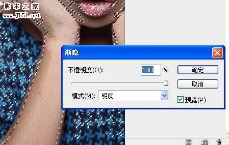 photoshop 利用选区和滤镜增强人物肤色质感7