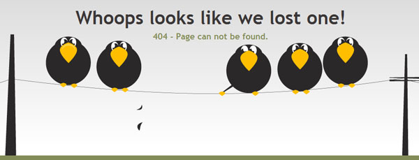 史上最有创意的404页面设计有效改善网站用户体验20