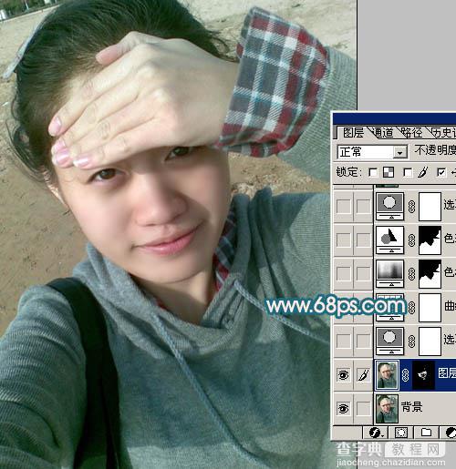 Photoshop 快速把杂乱的人物照片处理干净3