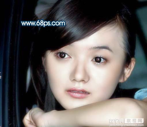 Photoshop 美女黝黑光亮的肤色10