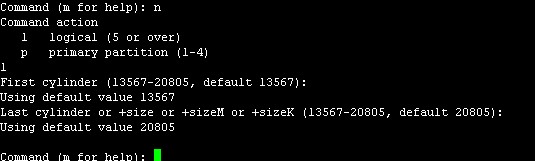 linux下磁盘分区详解 图文19