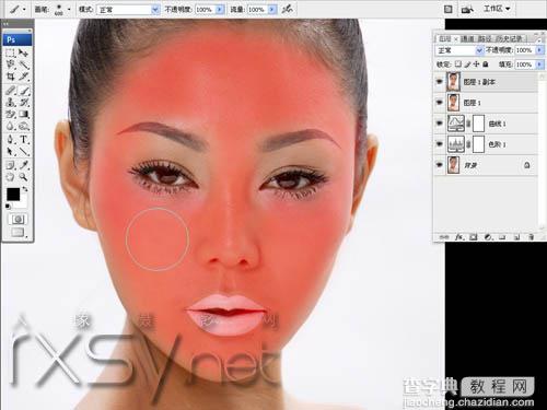 photoshop 超强人物脸部及皮肤的综合美化8