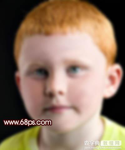 Photoshop 小男孩满脸的斑点消除7