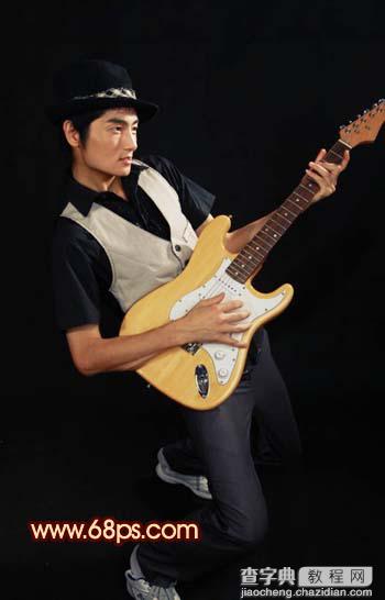 Photoshop 打造高清的阳光吉他手13
