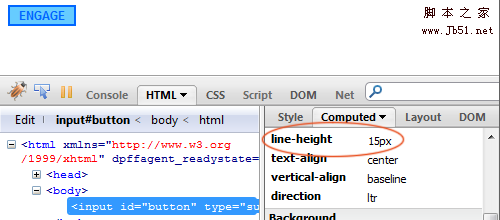 CSS网页制作 表单button的行高问题2