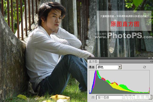 photoshop下将数码照片调亮的方法15