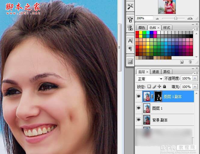 Photoshop将偏暗的美女图片调出亮丽清新效果8