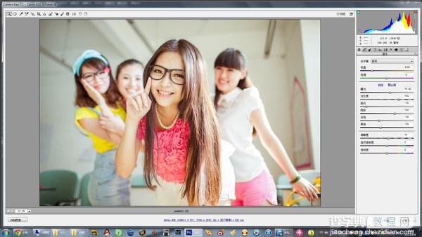 PhotoShop(PS)将宿舍中的女生照片调成淡紫色实例教程3