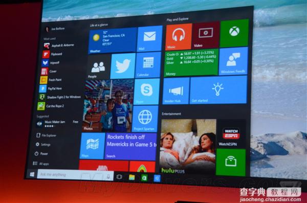 Windows10 开始菜单还会大变 加入更多功能、调整界面样式等1