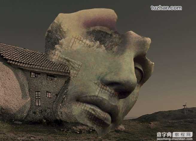 PhotoShop(PS)设计一幅具有超现实感的石屋风景照片实例教程22