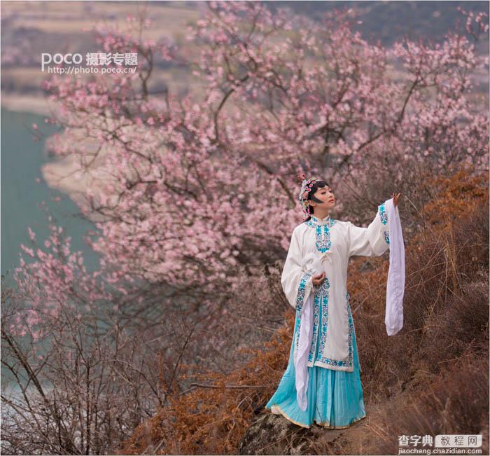 Photoshop制作精美的中国风外景古装美女图片7