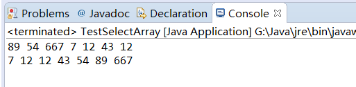 Java实现选择排序算法的实例教程1