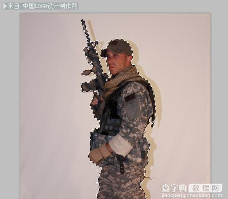 Photoshop合成士兵站在战争蹂躏的上的冷色调海报8