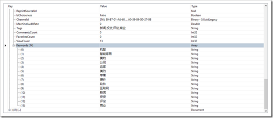 MongoDB实现基于关键词的文章检索功能(C#版)1