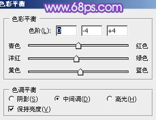 Photoshop为外景人物图片调制出柔美的蓝色效果30