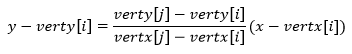 C语言实现的PNPoly算法代码例子1