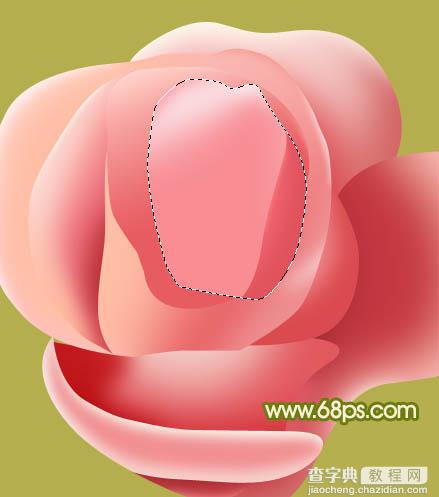 Photoshop设计制作一朵的粉嫩的玫瑰花29