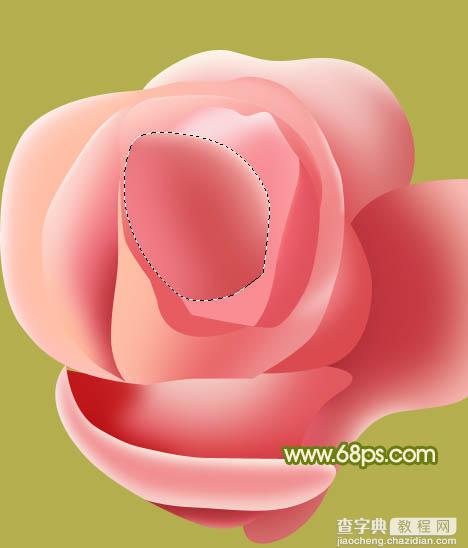Photoshop设计制作一朵的粉嫩的玫瑰花30