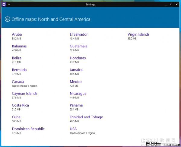 Win10 Build 9888使用离线地图功能在离线的情况下使用地图5