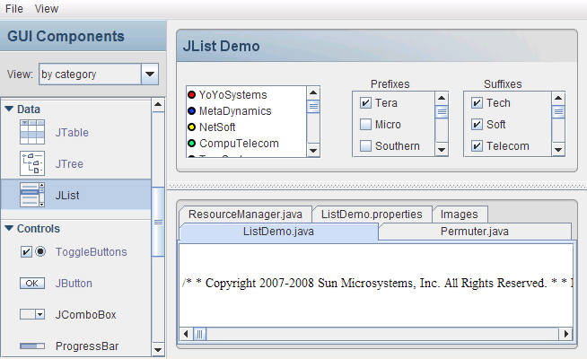Java Swing 非常漂亮外观Nimbus的使用方法实例2