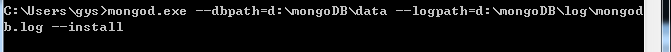 mongoDB在windows下安装与配置方案9