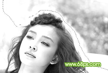 photoshop利用通道保细节抠出细腻的发丝33