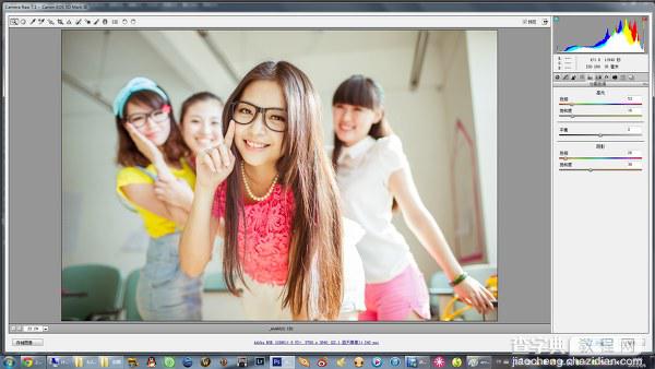 PhotoShop(PS)将宿舍中的女生照片调成淡紫色实例教程5