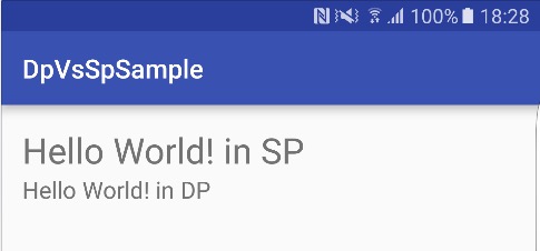 Android 中SP与DP的区别实例详解3
