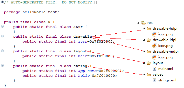 Android编程入门之HelloWorld项目目录结构分析2