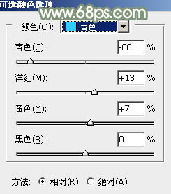 Photoshop为外景人物图片打造柔美的古典褐绿色12