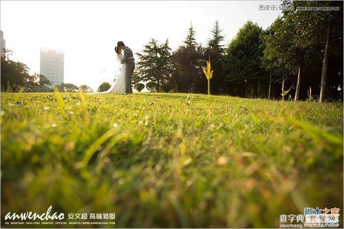 Photoshop调出外景婚片小清新色调的效果图2