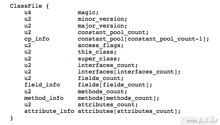 实例分析Java Class的文件结构1