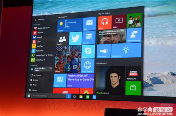 Windows10 开始菜单还会大变 加入更多功能、调整界面样式等2