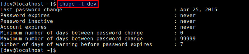 Linux用户在第一次登录时强制更改初始密码1