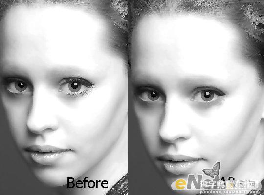 Photoshop将美女图片打造出瓷器般肌肤光泽效果3