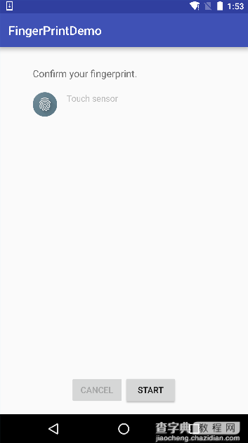 Android 6.0指纹识别App开发案例7