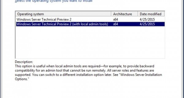微软发布Win10开发版Server Technical Preview 22