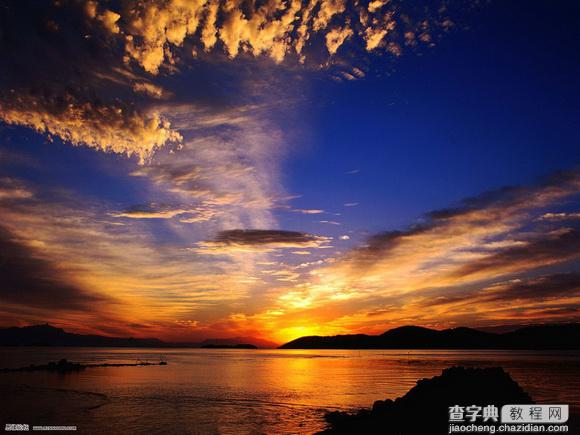 Photoshop将海边美女图片打造出梦幻的夕阳背景12