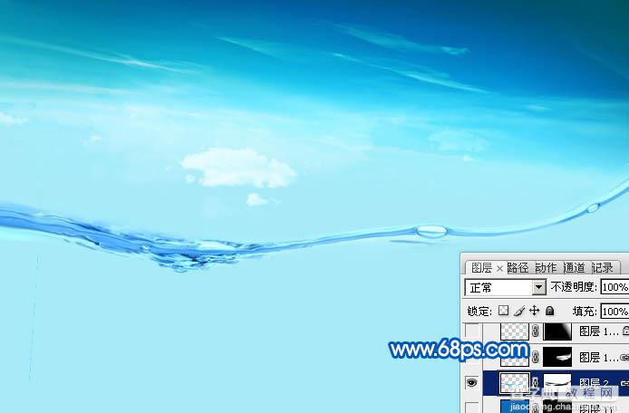 Photoshop打造在海面跳跃的清爽夏季海景婚片8