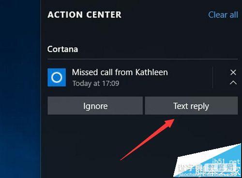 Win10系统电脑怎么在Cortana中显示手机未接来电?6