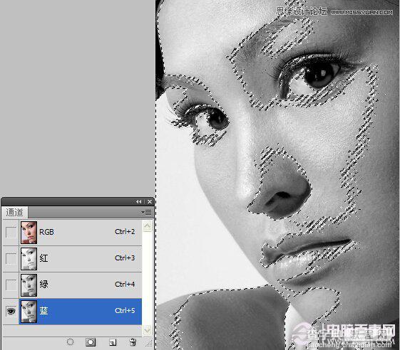 photoshop磨皮教程：给美女头像进行精细磨皮处理3