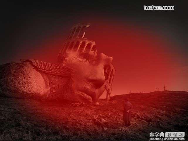PhotoShop(PS)设计一幅具有超现实感的石屋风景照片实例教程38