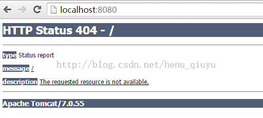 解决在启动eclipse的tomcat进行访问时出现404问题的方法1