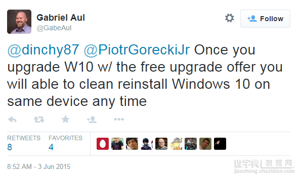 微软:Windows 10免费升级后 同设备能够任意执行清洁安装2