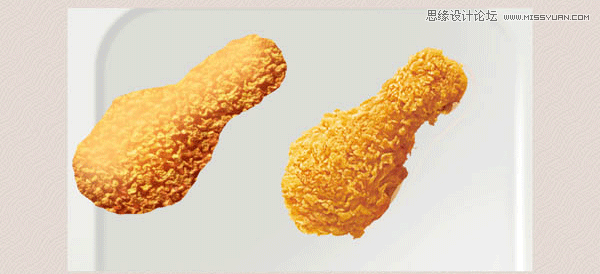 PhotoShop(PS)模仿绘制逼真的麦当劳炸鸡翅图标实例教程23