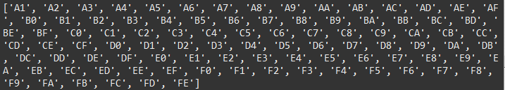 基于python的汉字转GBK码实现代码4
