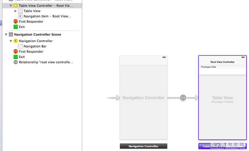 详解iOS开发中使用storyboard创建导航控制器的方法2