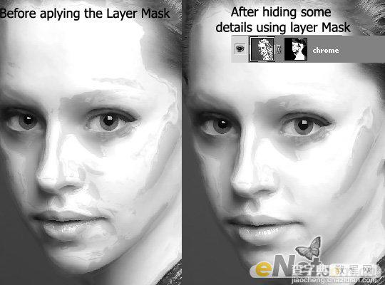 Photoshop将美女图片打造出瓷器般肌肤光泽效果5