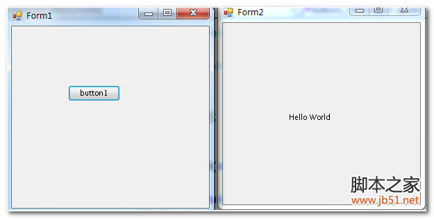 winform使用委托和事件来完成两个窗体之间通信的实例2