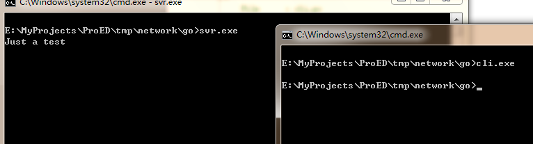 C++、python和go语言实现的简单客户端服务器代码示例1